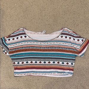 Aztec crop top